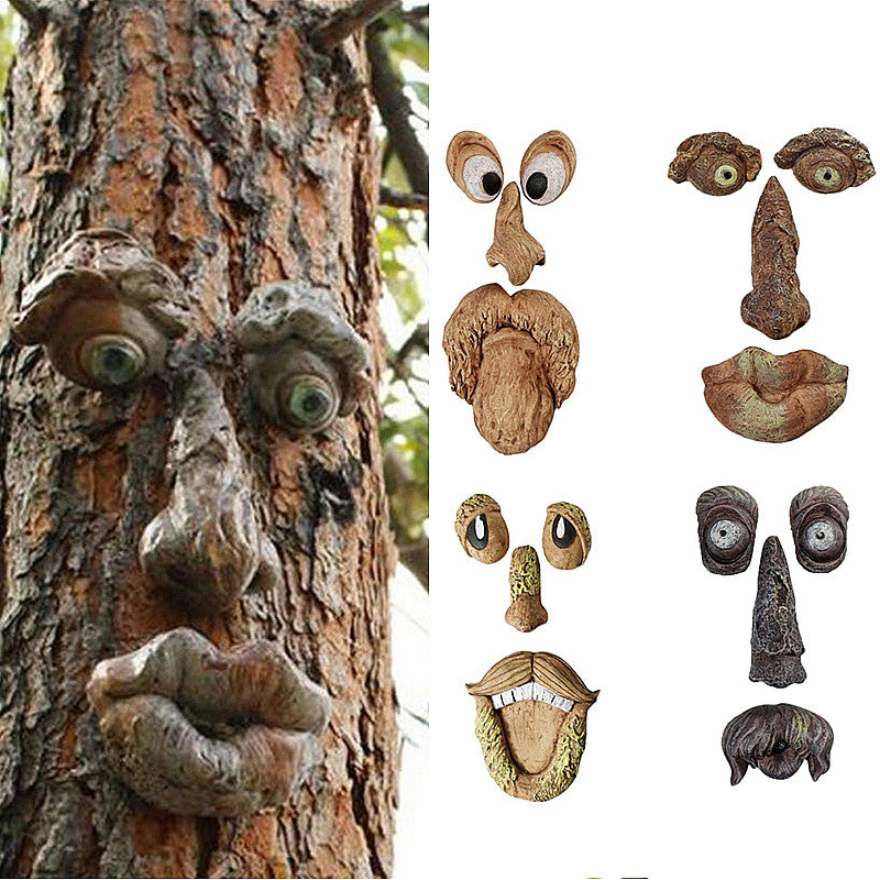 Funny Tree Face Decor