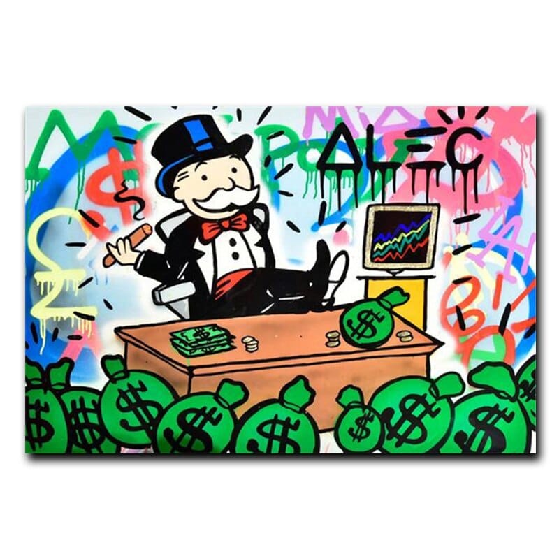 Alec Monopoly Graffiti Canvas