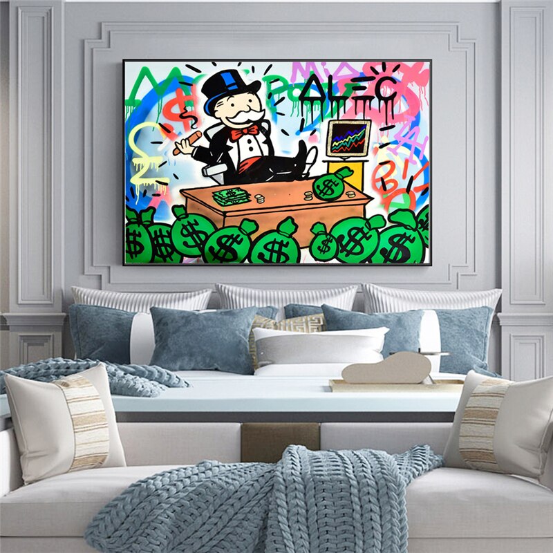 Alec Monopoly Graffiti Canvas