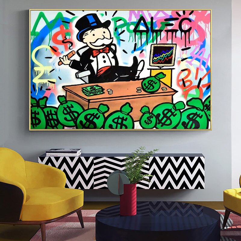 Alec Monopoly Graffiti Canvas