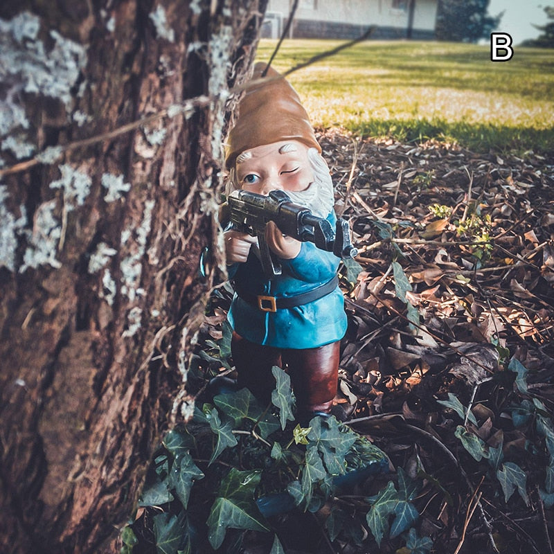 Army Gnome Garden Statuee