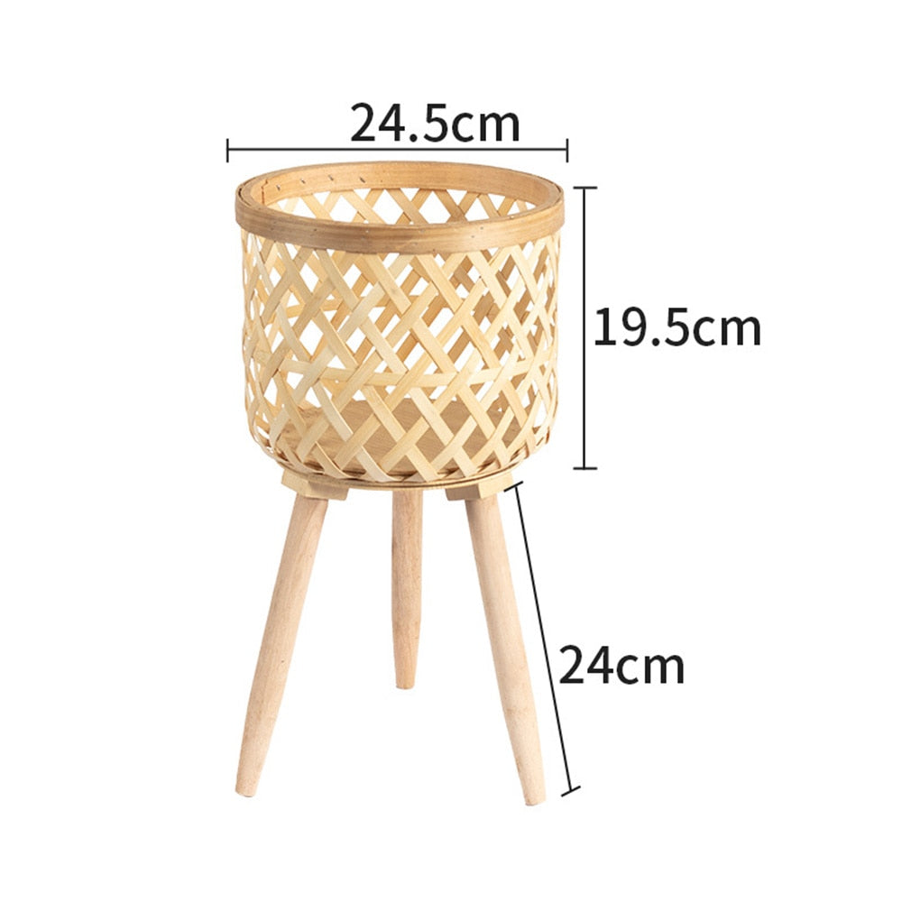 Bamboo Woven Flower Pot