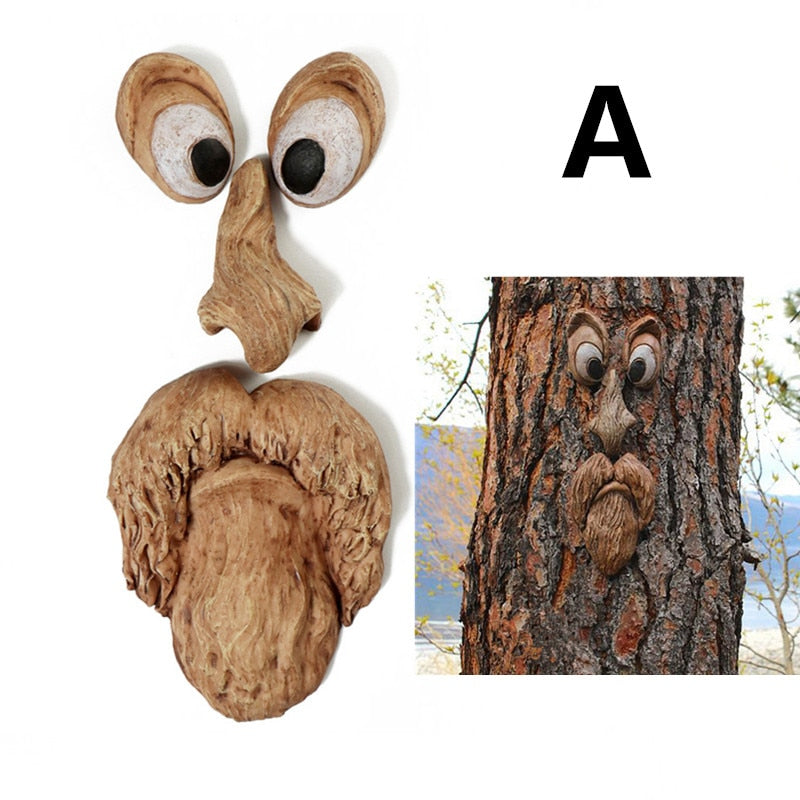 Funny Tree Face Decor