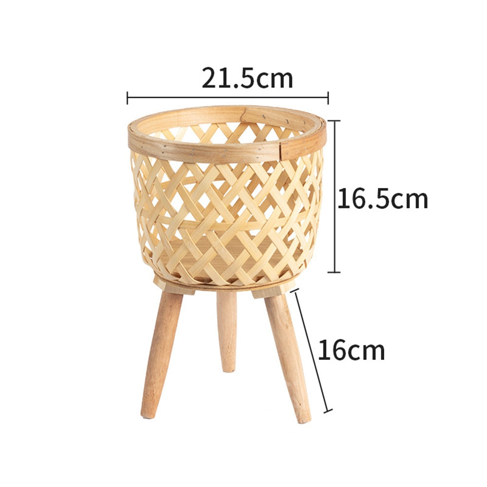 Bamboo Woven Flower Pot