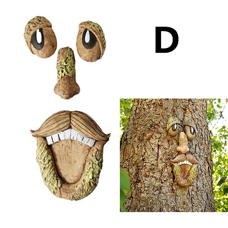 Funny Tree Face Decor