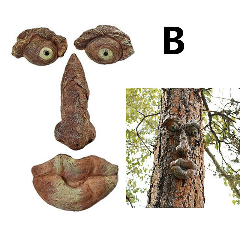 Funny Tree Face Decor